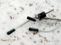 Downed power lines with connector